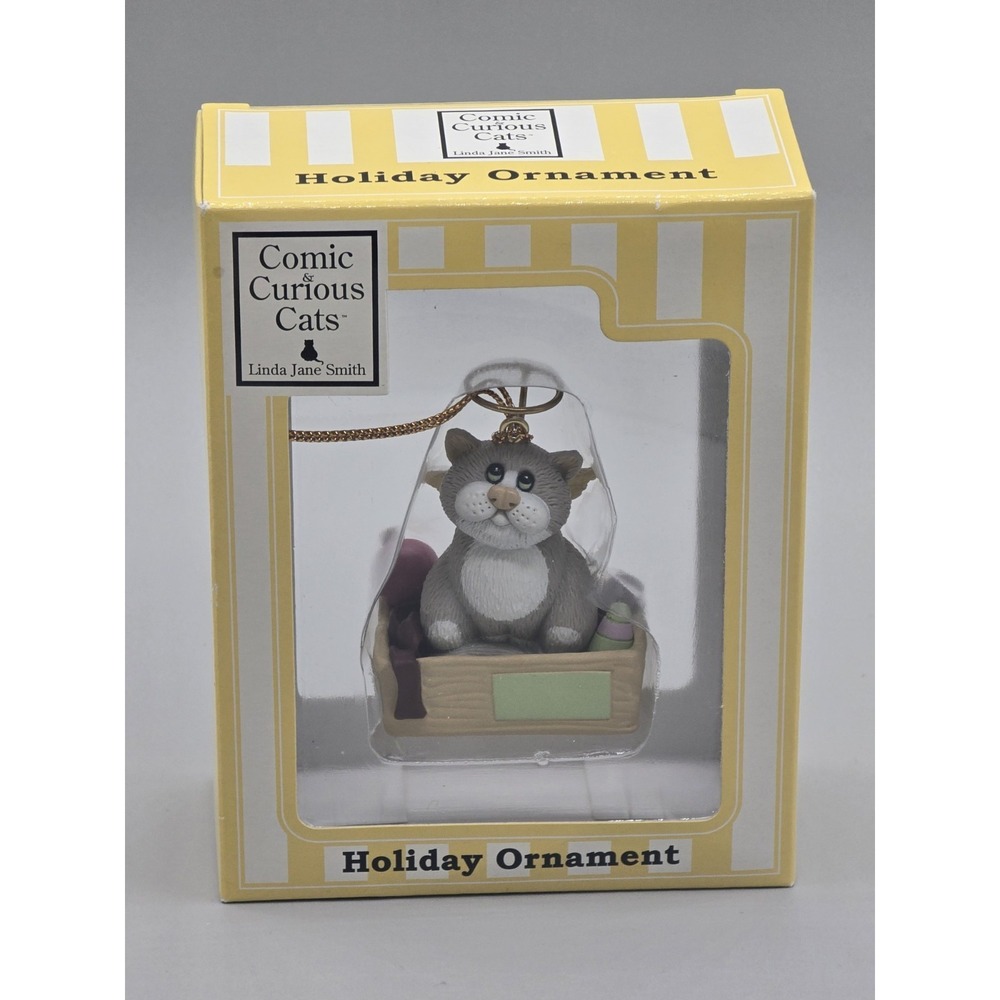 COMIC & CURIOUS CATS by Enesco CHRISTMAS Ornament NEW‎ IN BOX NIB 4005345